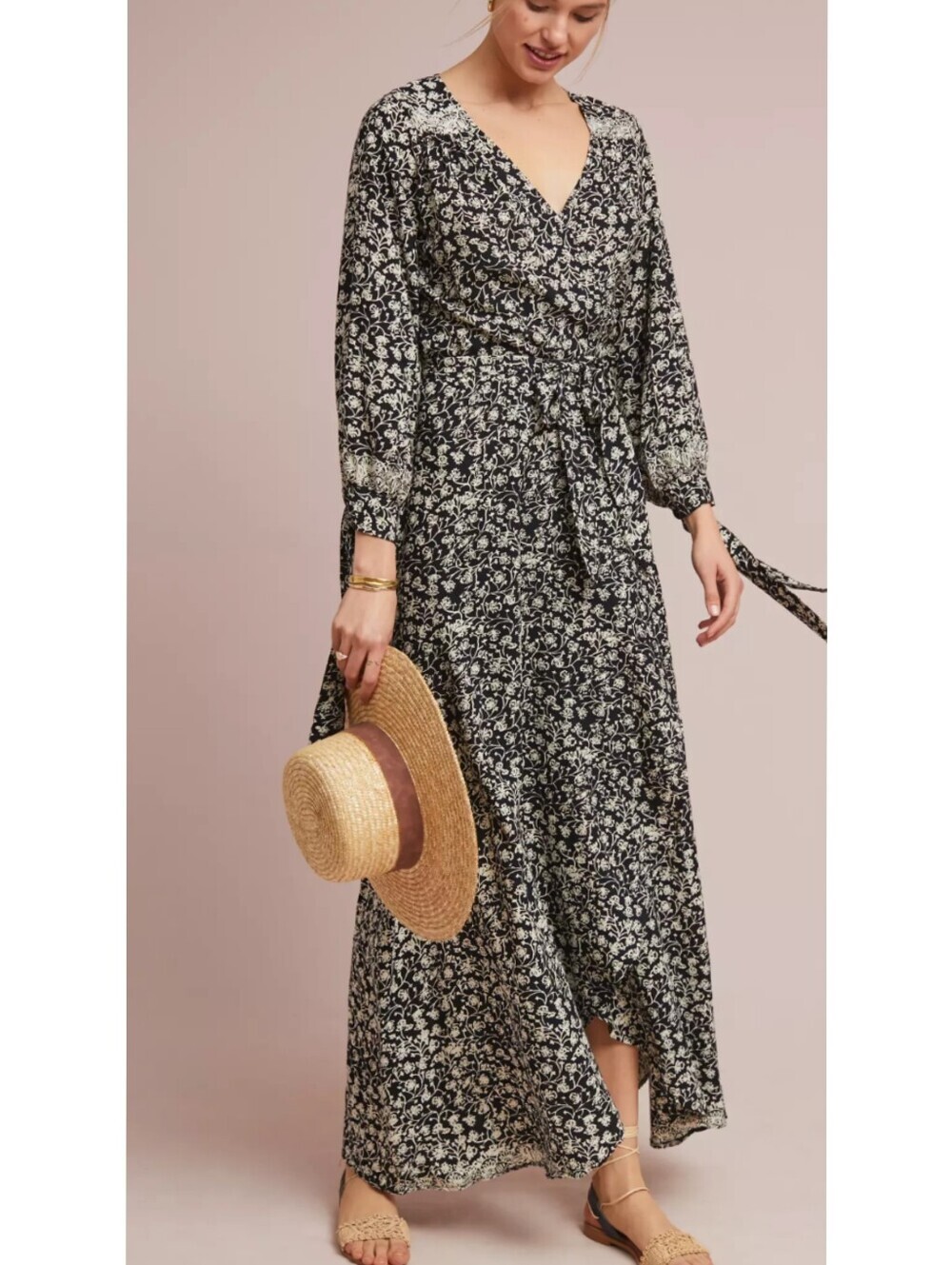 Natalie Martin Danika Floral Wrapped Maxi Dress